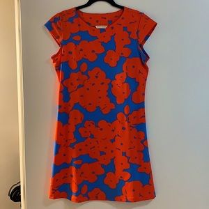 Mahi Gold Blue & Orange Pattern Dress